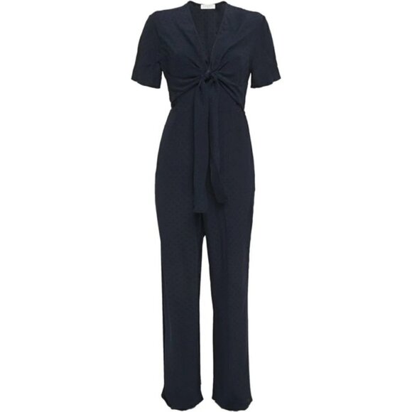 Sandro Duckie Jumpsuit in Marine - Picture 2 of 16